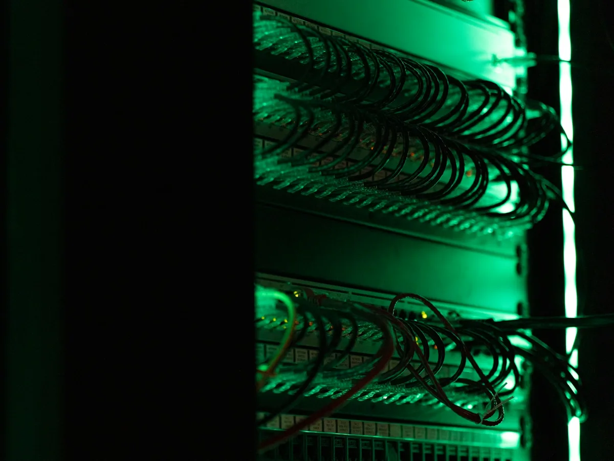 Server racks in a managed data center